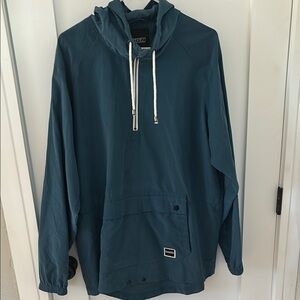 Ezekiel Blue Lightweight Windbreaker Hooded Jacket